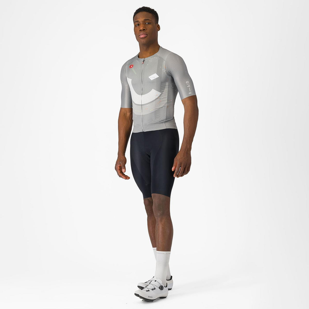 Maglia CASTELLI R-A/D Maniche Corte Multicolore Grigio