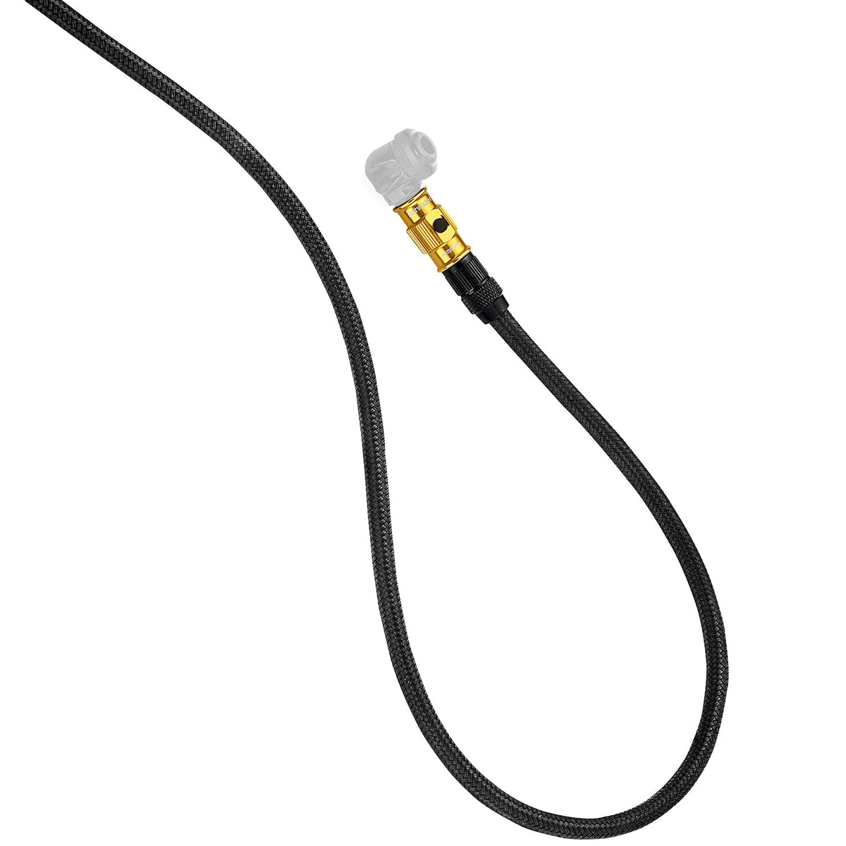 Opletaná nylonová hadica LEZYNE ABS Flip Thread Chuck + konektory na dielenskú pumpu