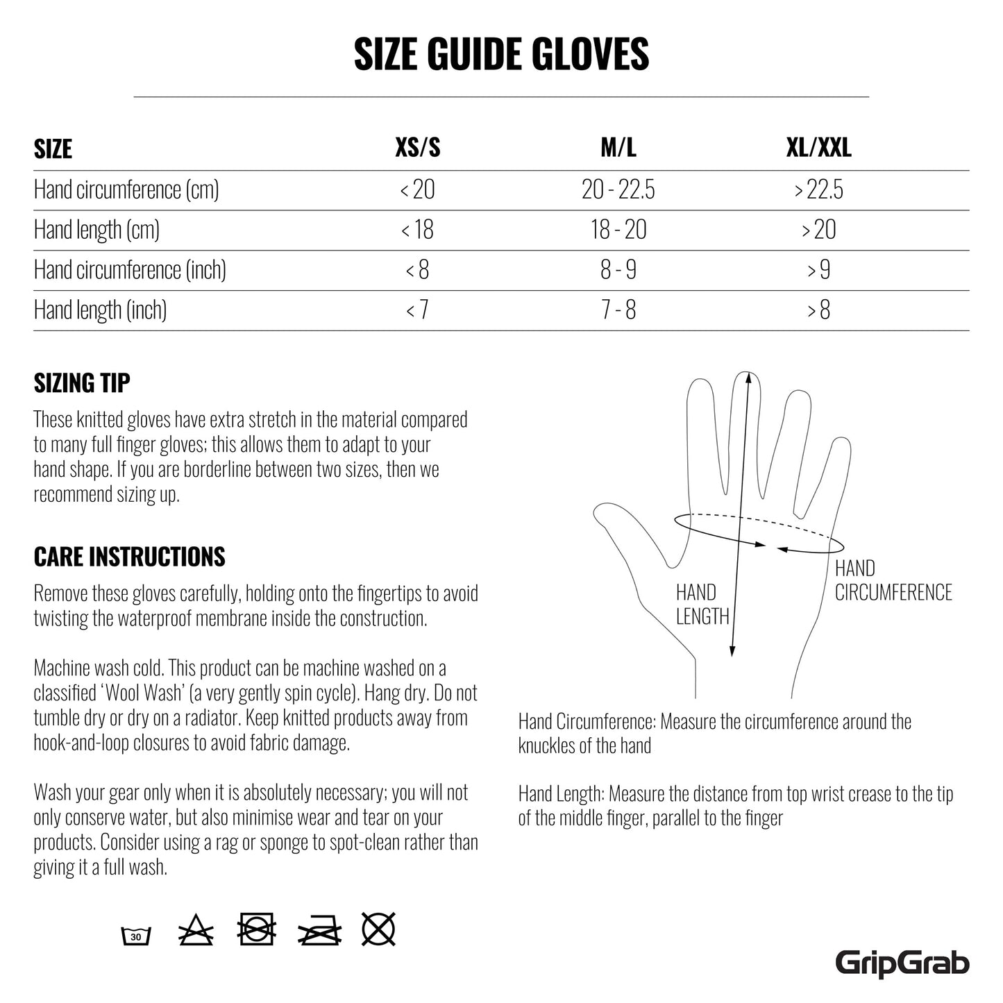 Kurze Handschuhe GRIPGRAB EXPLR RC MAX Schwarz