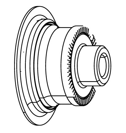Terminale Asse Ruota Posteriore ZIPP Cognition lato trasmissione Shimano HG #11.2018.033.002