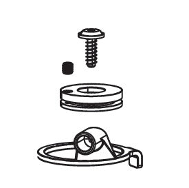 ROCKSHOX Remote 17 mm-kit met bedieningsknop voor compressiecartridge voor XC32 (POPLOC/PUSHLOC) #11.4018.011.001