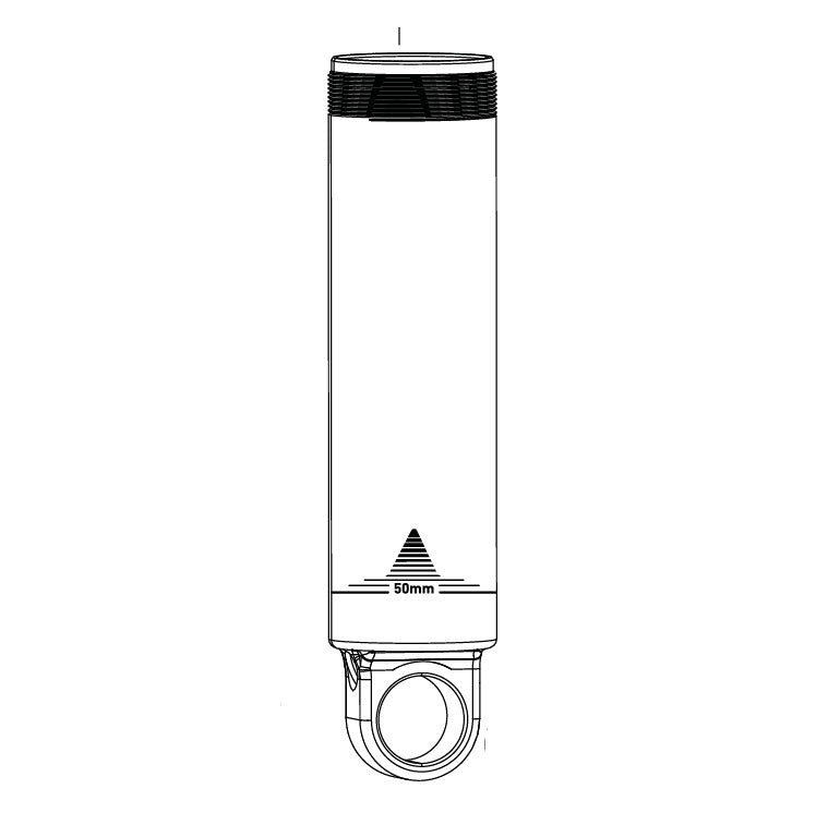 Korpus amortyzatora ROCKSHOX ze standardowym uchem montażowym, 60 mm, z hydraulicznym ogranicznikiem dobicia, do SUPER DELUXE C1-C2 #11.4118.054.600