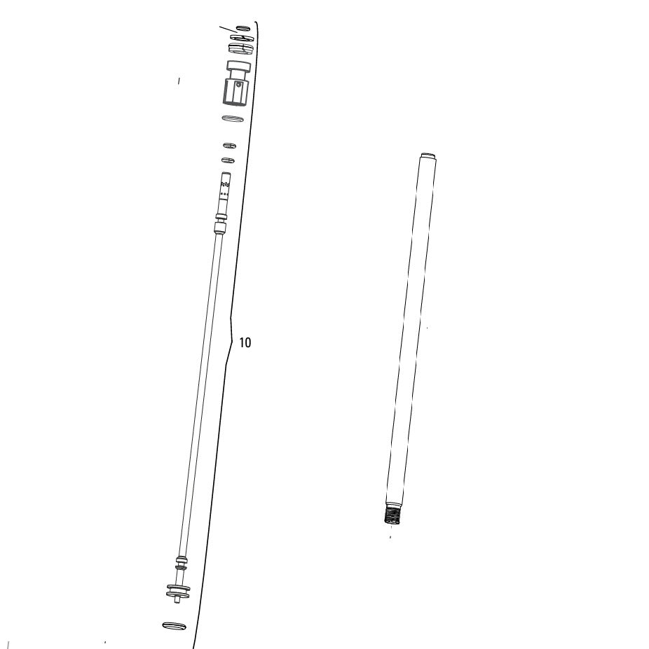 ROCKSHOX REVERB 420 × 125 mm reguliuojamo aukščio balnelio stovo pagrindinio stūmoklio rinkinys (A2 komplektas) #11.6818.019.050