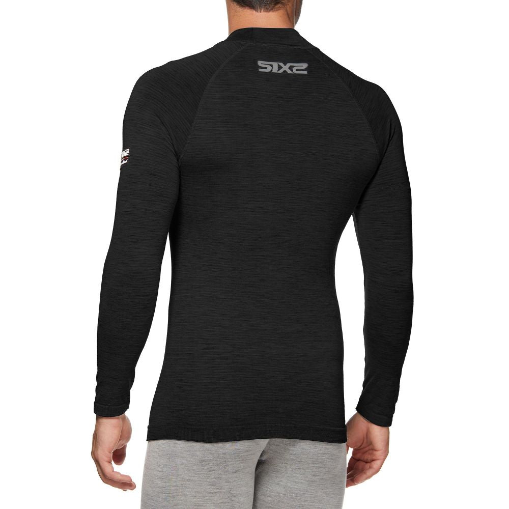 SIXS TS3 MERINOS Intimo a maniche lunghe Nero