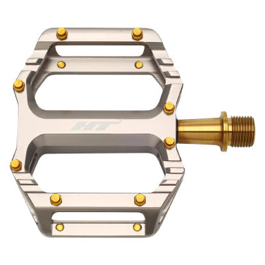 Płaskie pedały HT COMPONENTS AR09T Titanium Grey