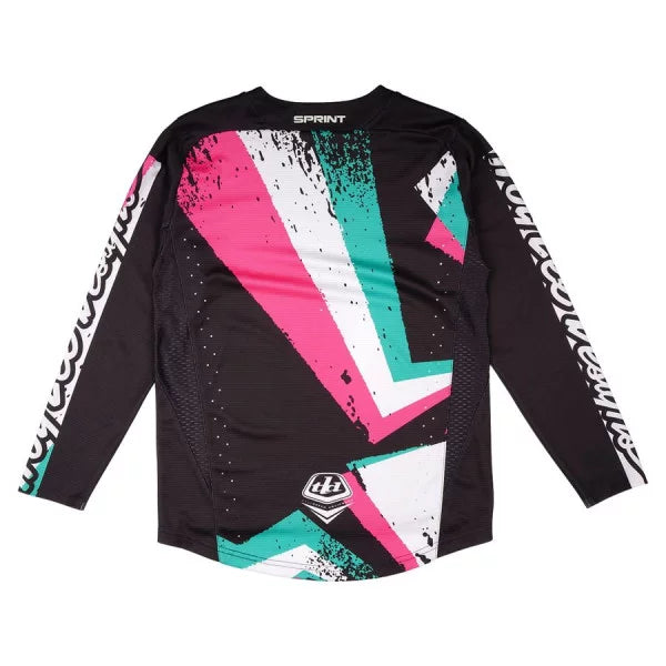 TROY LEE DESIGNS SPRINT FULL PULL Maglia a maniche lunghe junior nera