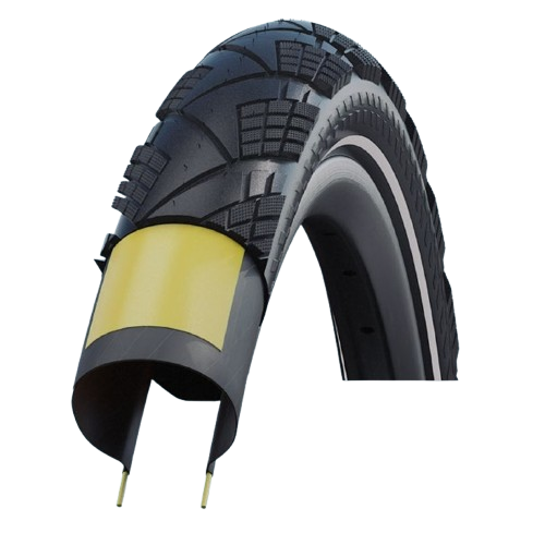 Pneu SCHWALBE MARATHON EFFICIENCY 700x40 ADDIX V-Guard Reflex TubeType Souple Noir