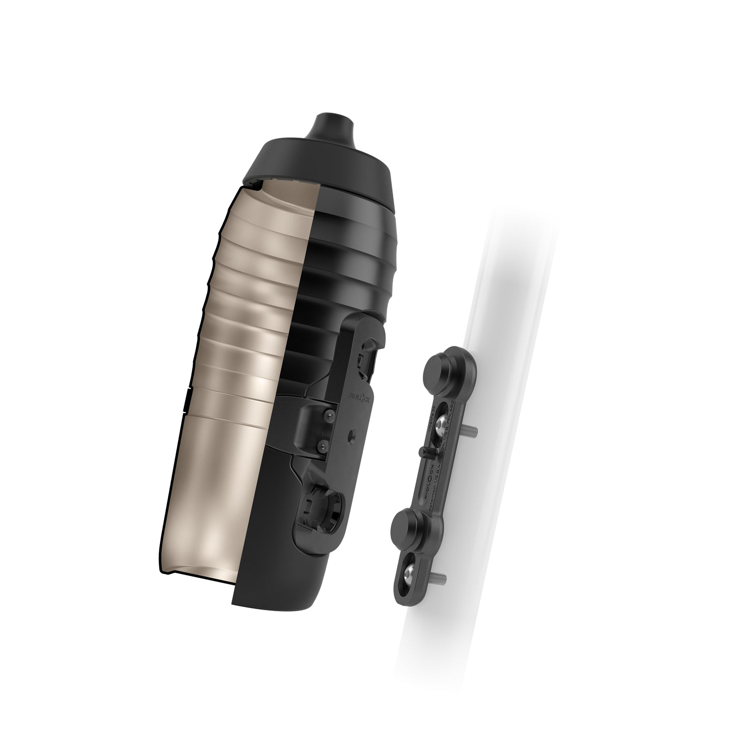 Kit Bidon et Porte-Bidon FIDLOCK TWIST X KEEGO Système Magnétique 600 ml Noir