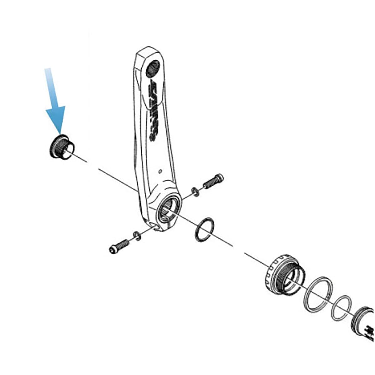 SHIMANO SAINT Gold lukitusmutteri