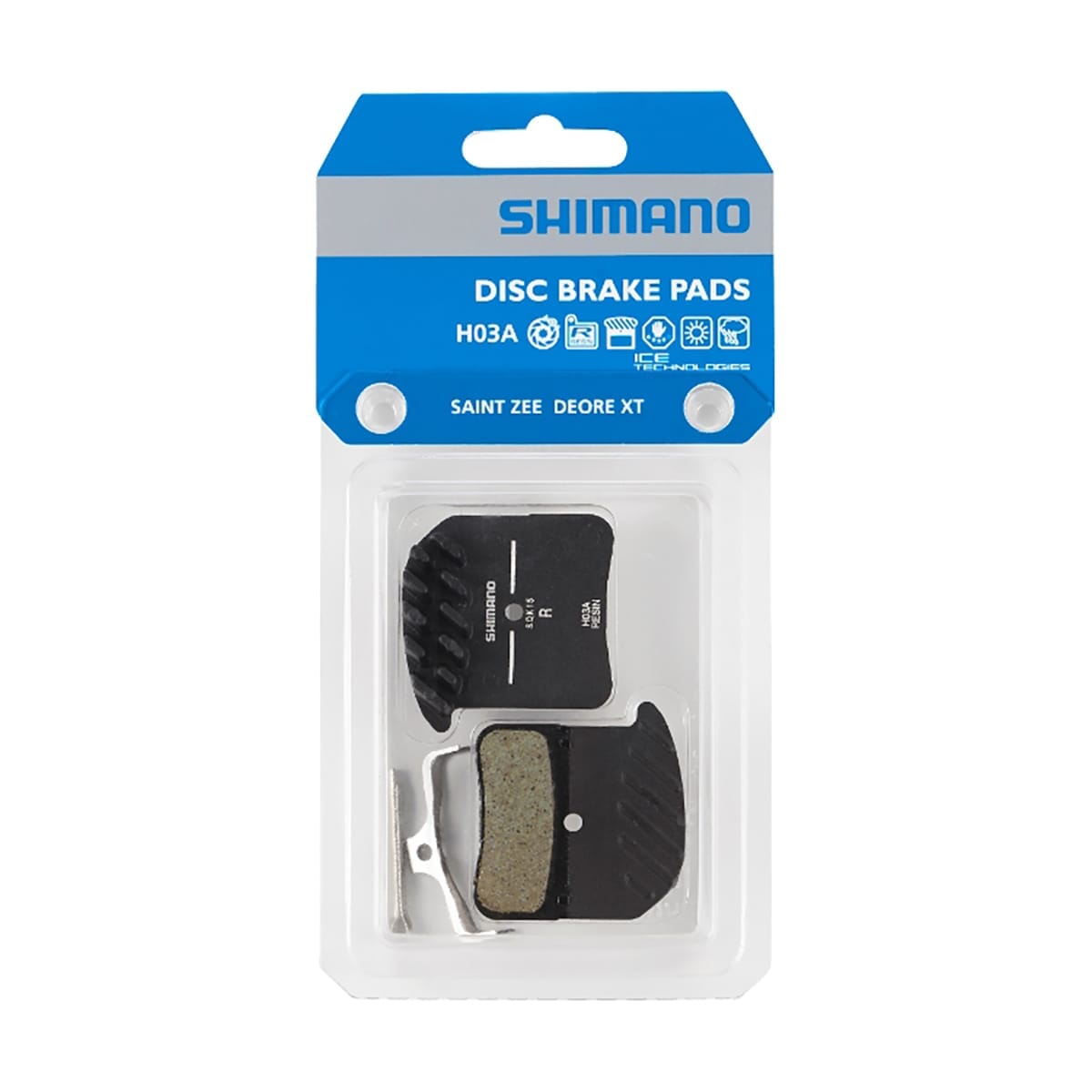 SHIMANO H03A 4 stempler SAINT / XT 8020 / ZEE Ventilerede organiske puder