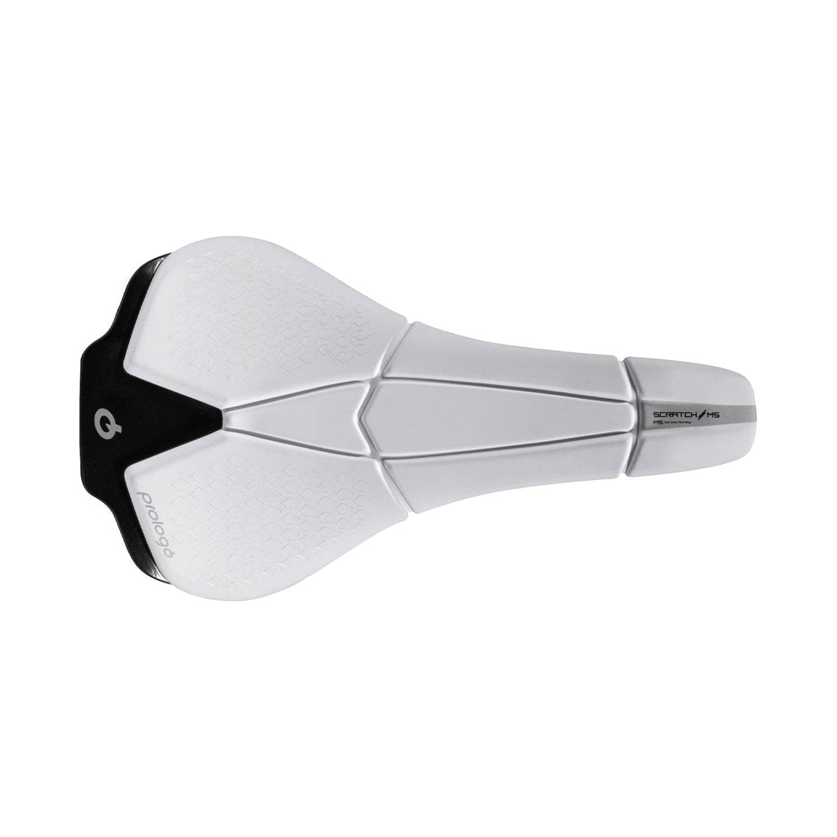 Selle PROLOGO SCRATCH M5 Guias Carbone Largura 140mm Branco