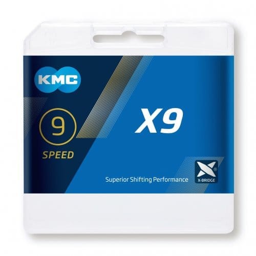 9V KMC X9 Kette Silber