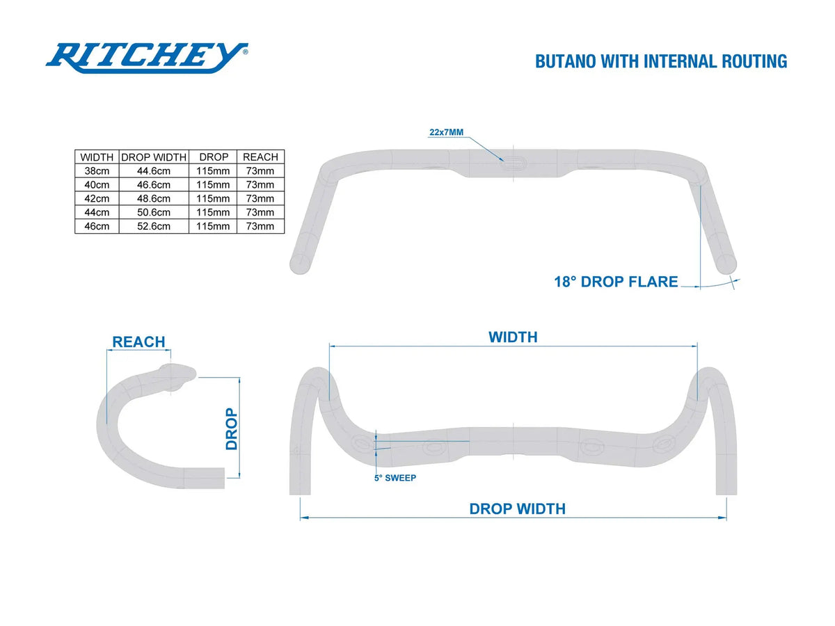 Guiador de gravel RITCHEY BUTANO COMP