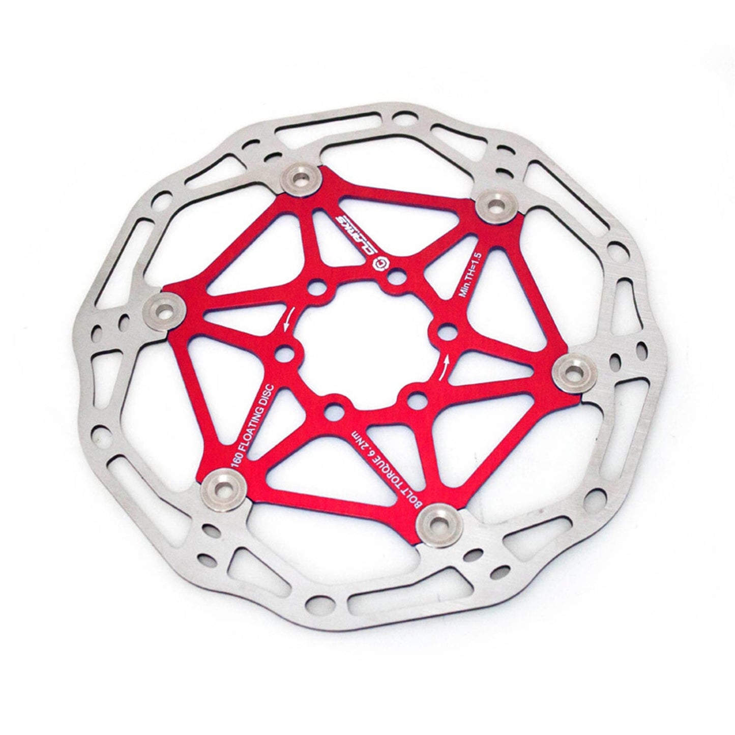 CLARKS CFR-02 6-Bolt Floating Disc Red