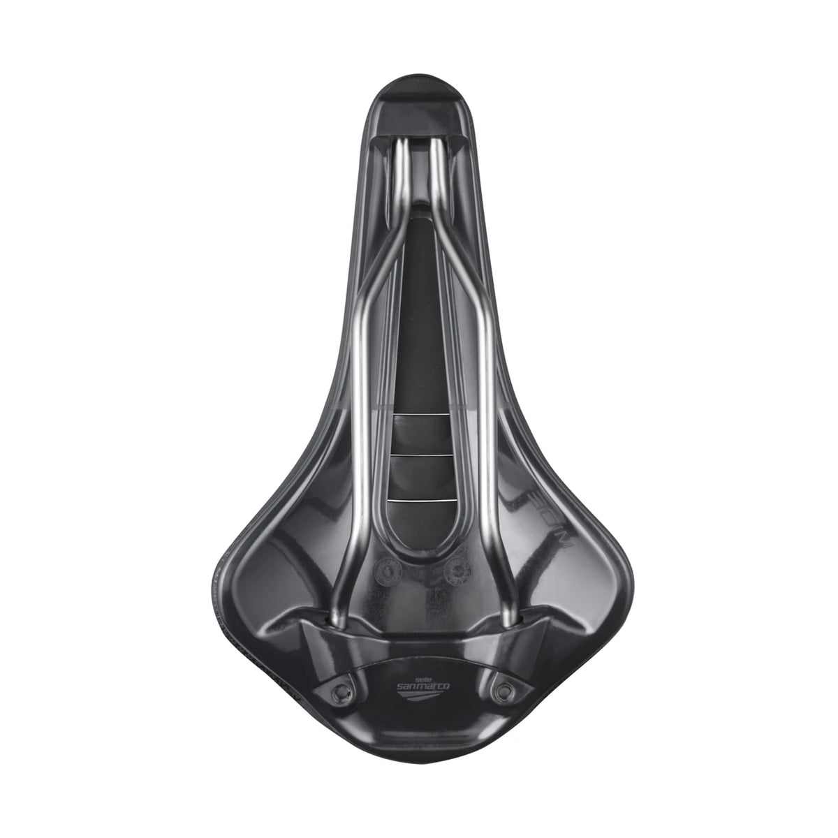 Siodełko SAN MARCO SHORTFIT 2.0 SHIELD SUPERCOMFORT OPEN-FIT RACING L3, szerokość 155 mm, pręty ze stali Xsilite, czarne