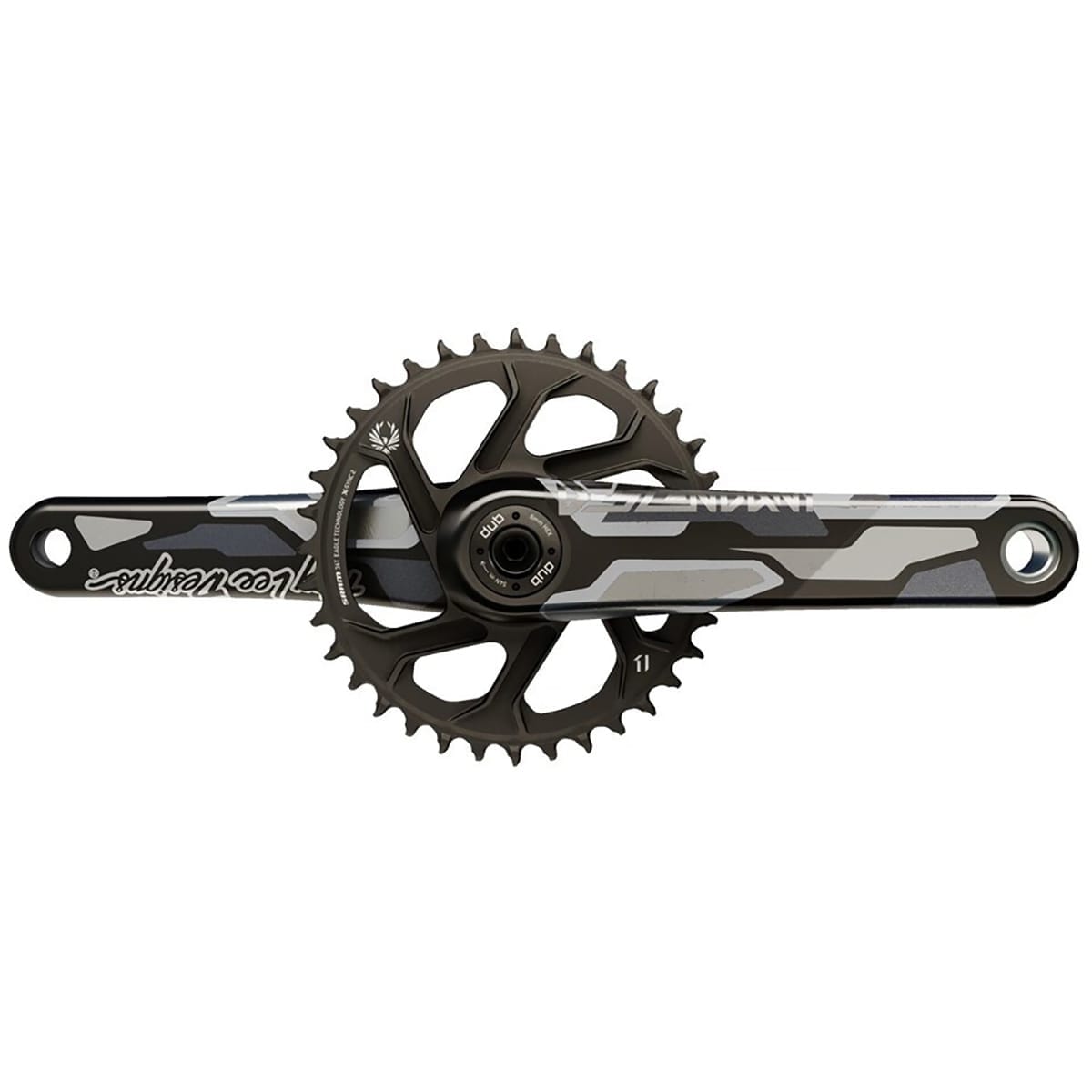 11/12V TRUVATIV DESCENDANT TLD EAGLE ALL DH DUB83 Black Carbon crankset