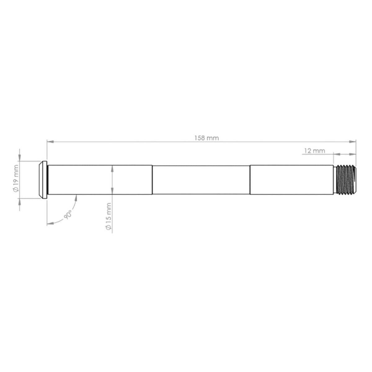 Axe de Roue Avant BURGTEC ROCKSHOX BOOST 15x110 mm