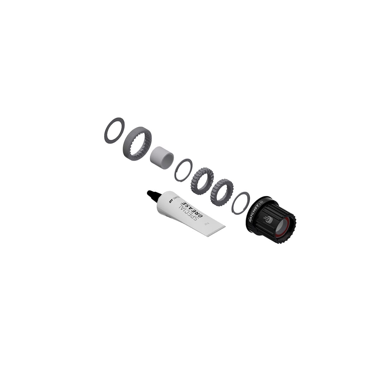 DT SWISS Ratchet LN MTB Shimano MicroSpline 12v Alu Umbausatz #HXYXXX00N3770S