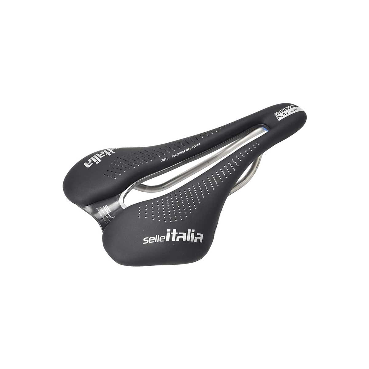 Sadel SELLE ITALIA MAX SLR BOOST GEL TI316 SUPERFLOW 155 mm skenor TI316