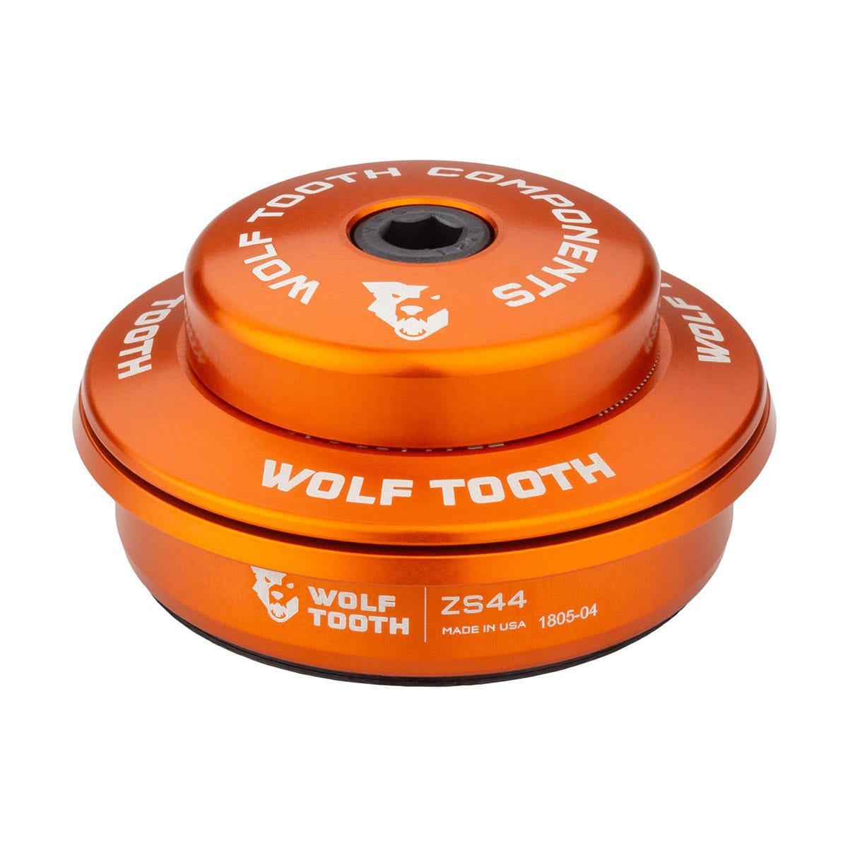 High cup for WOLF TOOTH 1"1/8 ZS44 Stack 6 mm Semi-Integrated Headset Orange