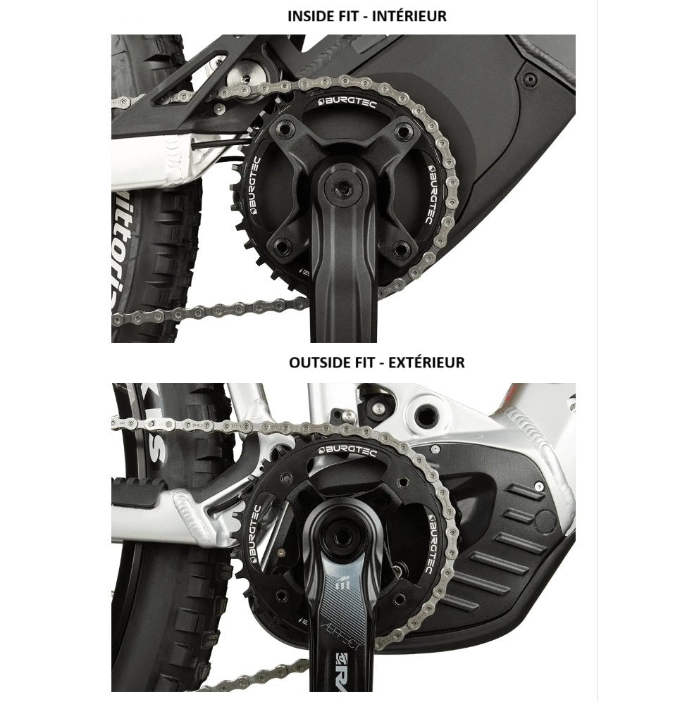 Plateau Mono BURGTEC E-BIKE THICK THIN Extérieur 104mm