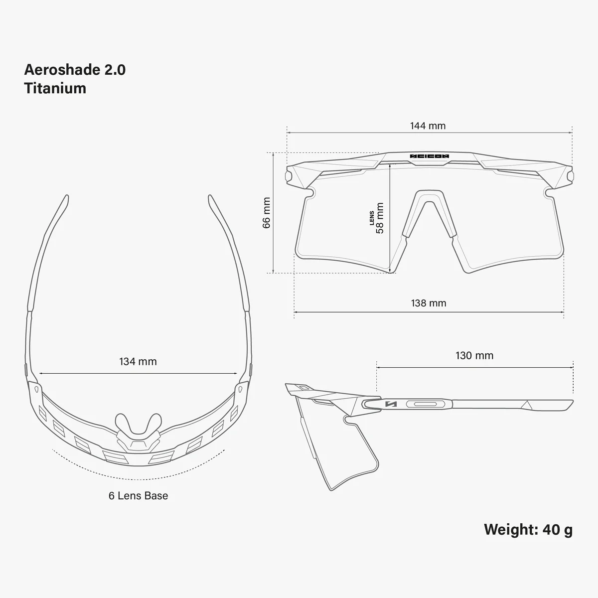 Lunettes SCICON AEROSHADE 2.0 TITANIUM Noir Crystal Gloss Verre Smoke Black + Pink