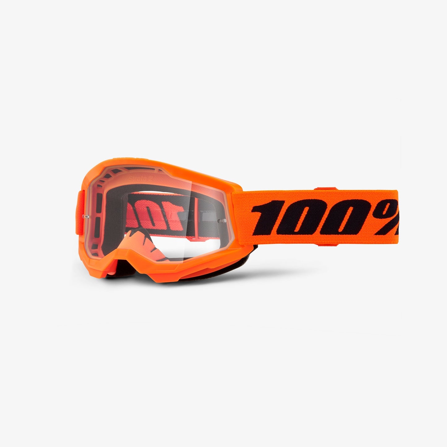 Brýle 100% STRATA 2 Junior oranžové s čirým zorníkem