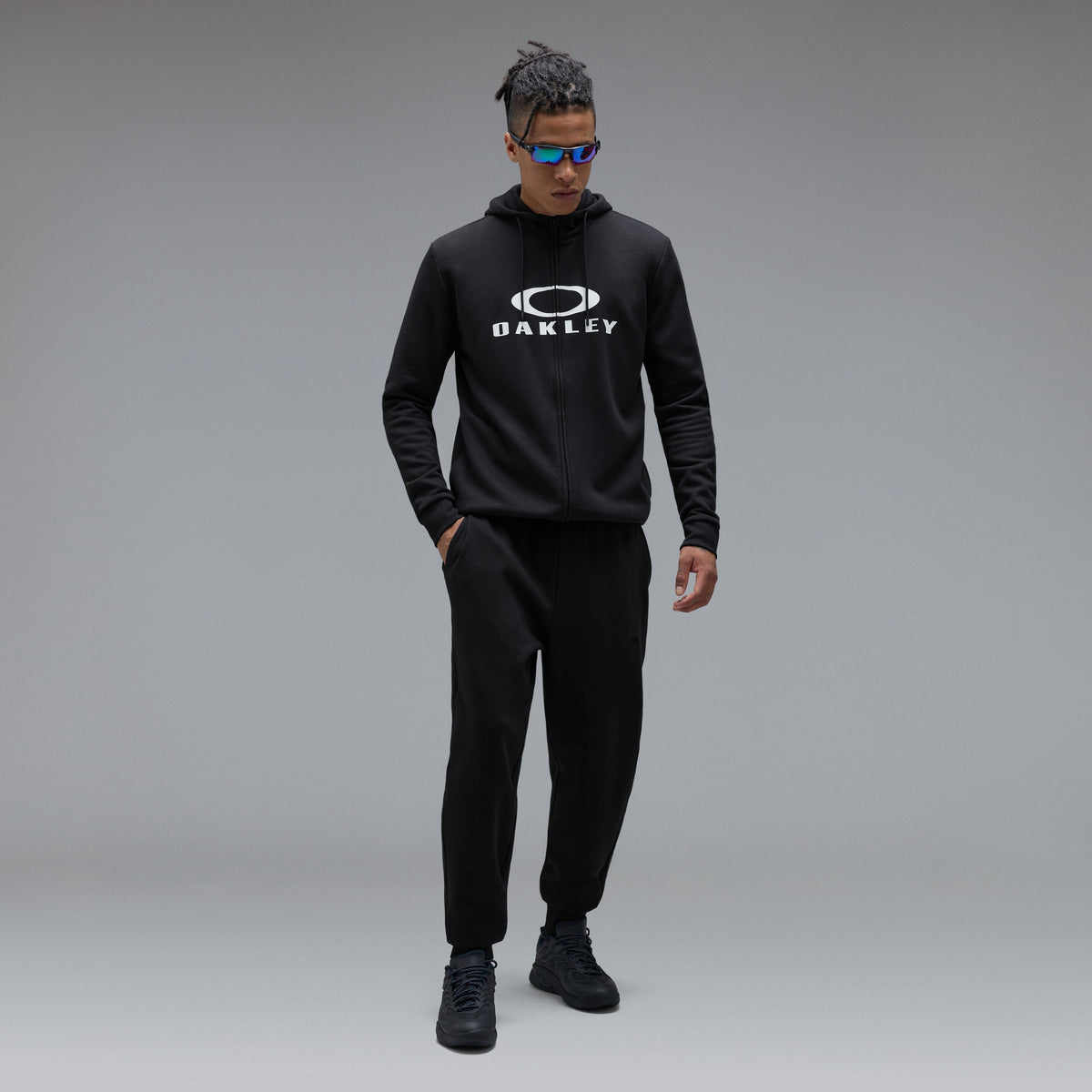 Sudadera con capucha OAKLEY BARK FZ 2.0 Negra/Blanca