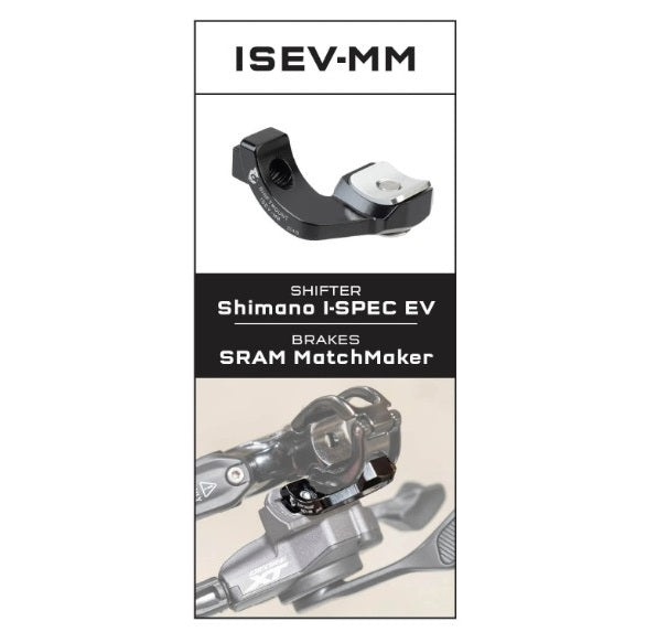 Adaptateur de Fixation WOLF TOOTH ShiftMount ISEV-MM iShimano I-SPEC EV Shifter > Frein SRAM MatchMaker X
