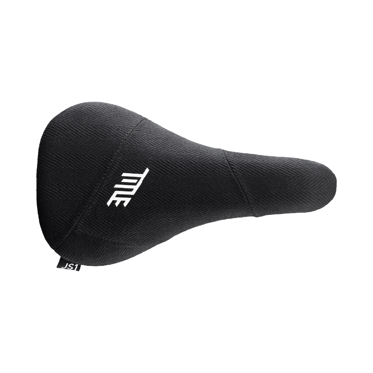 Title JS1 black Beach Cloth saddle, top view