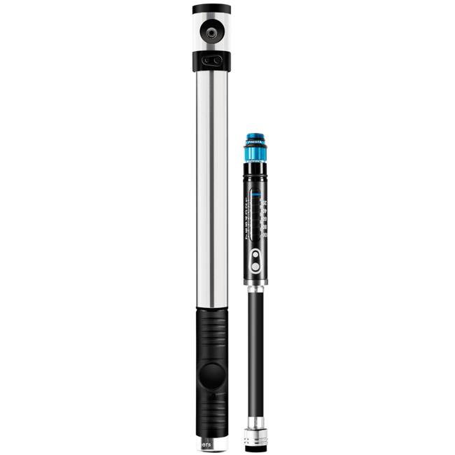 Pompa a mano CRANKBROTHERS KLIC HP con manometro e tubo flessibile magnetico
