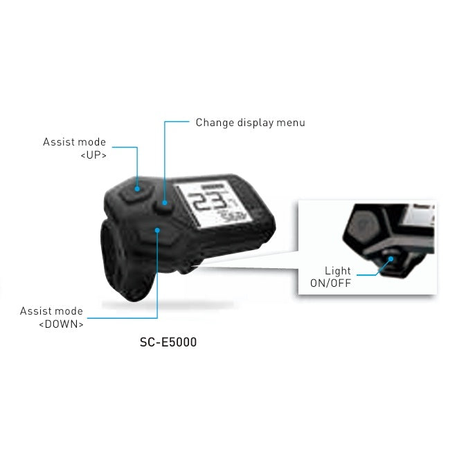Écran SHIMANO Steps SC-E5000 I-Spec EV