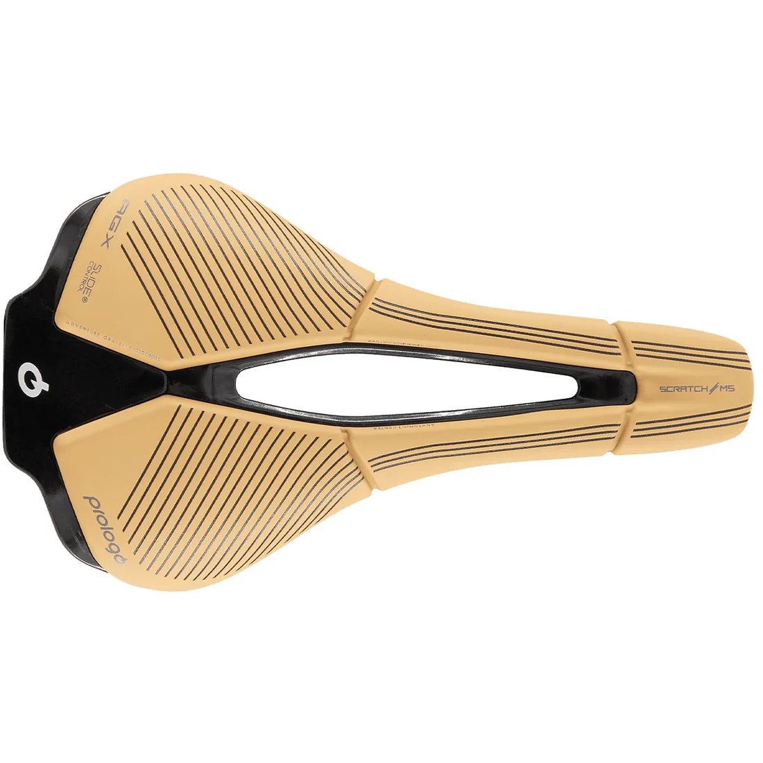 Sillín PROLOGO SCRATCH M5 PAS AGX SPACE SLIDE CONTROL Rails Tirox Beige