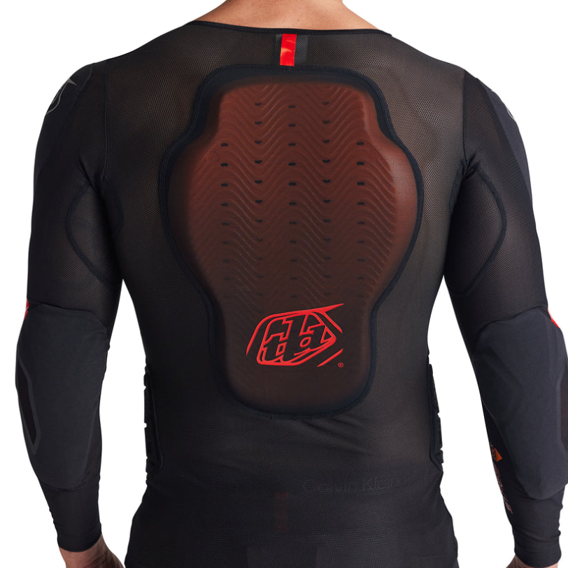 T-Shirt de Protection TROY LEE DESIGNS STAGE GHOST D3O Manches Longues Noir