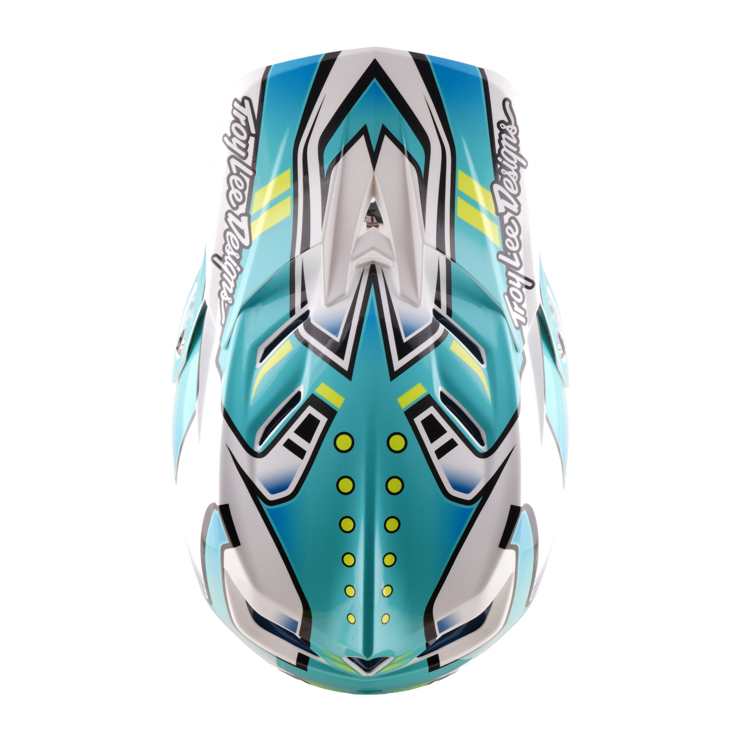 Casque VTT TROY LEE DESIGNS D4 COMPOSITE MIPS CREST REAL Vert
