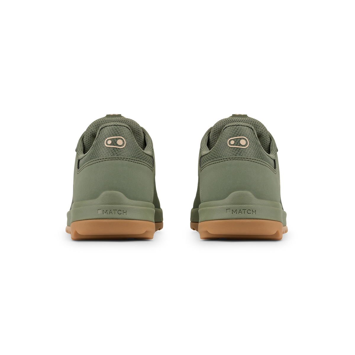 MTB-schoenen CRANKBROTHERS STAMP TRAIL SPEED LACE groen/zandkleurig/gomkleurig — achteraanzicht