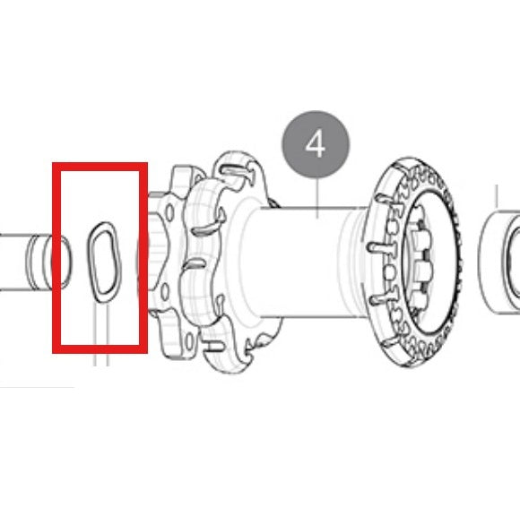Kit di 3 rondelle a onda MAVIC per il sistema ID360 su cuscinetti 6903