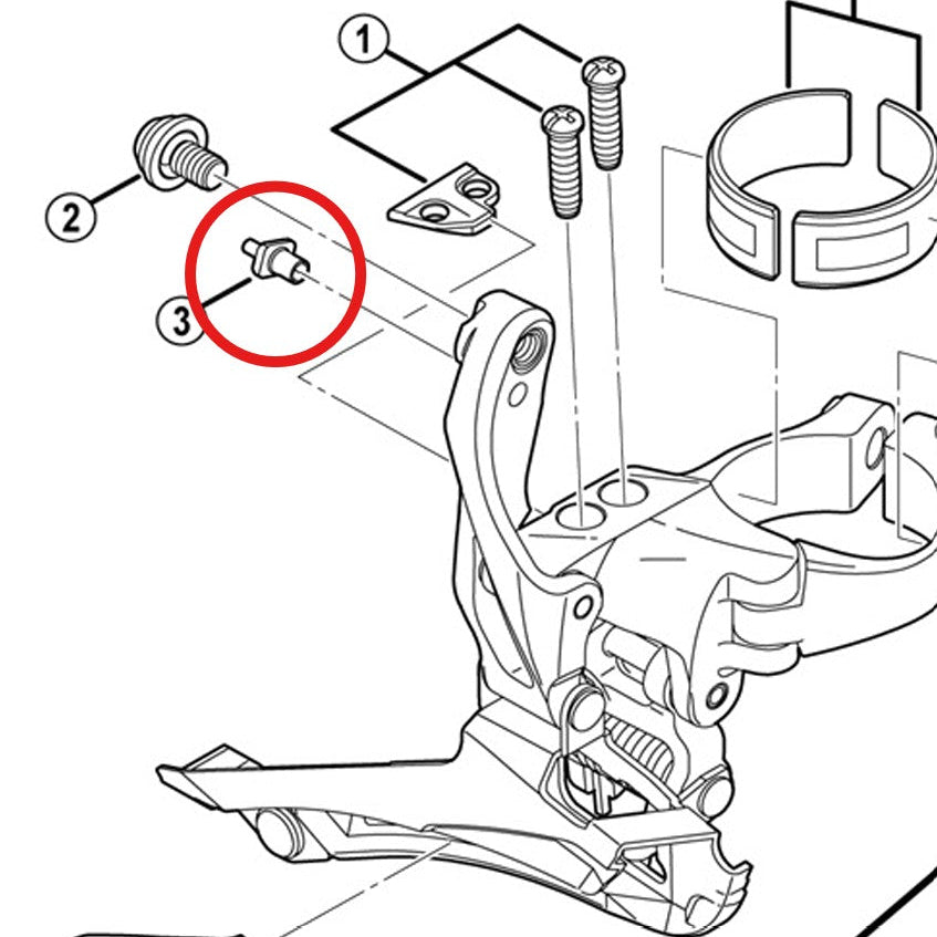 Kabelguide för SHIMANO FD-6800/5800/4700/U5000 framväxel