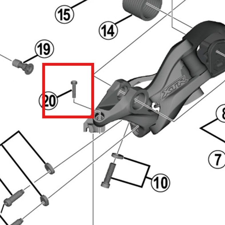 SHIMANO RD-M9000 Funda con lengüeta