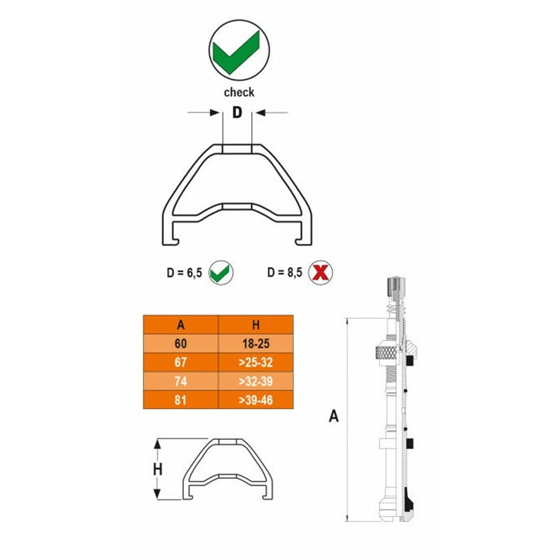Kit 2 Valves Contrôleur de Pression SKS GERMANY AIRSPY TL XL 81 mm