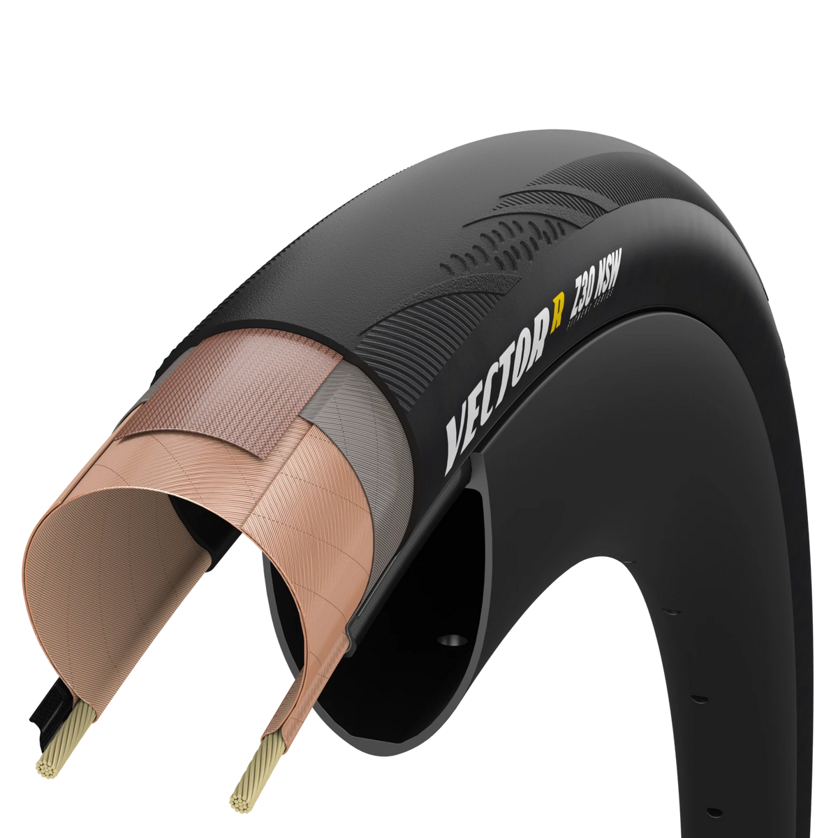 Pneu ZIPP GOODYEAR VECTOR R NSW Tubeless Ready Preto