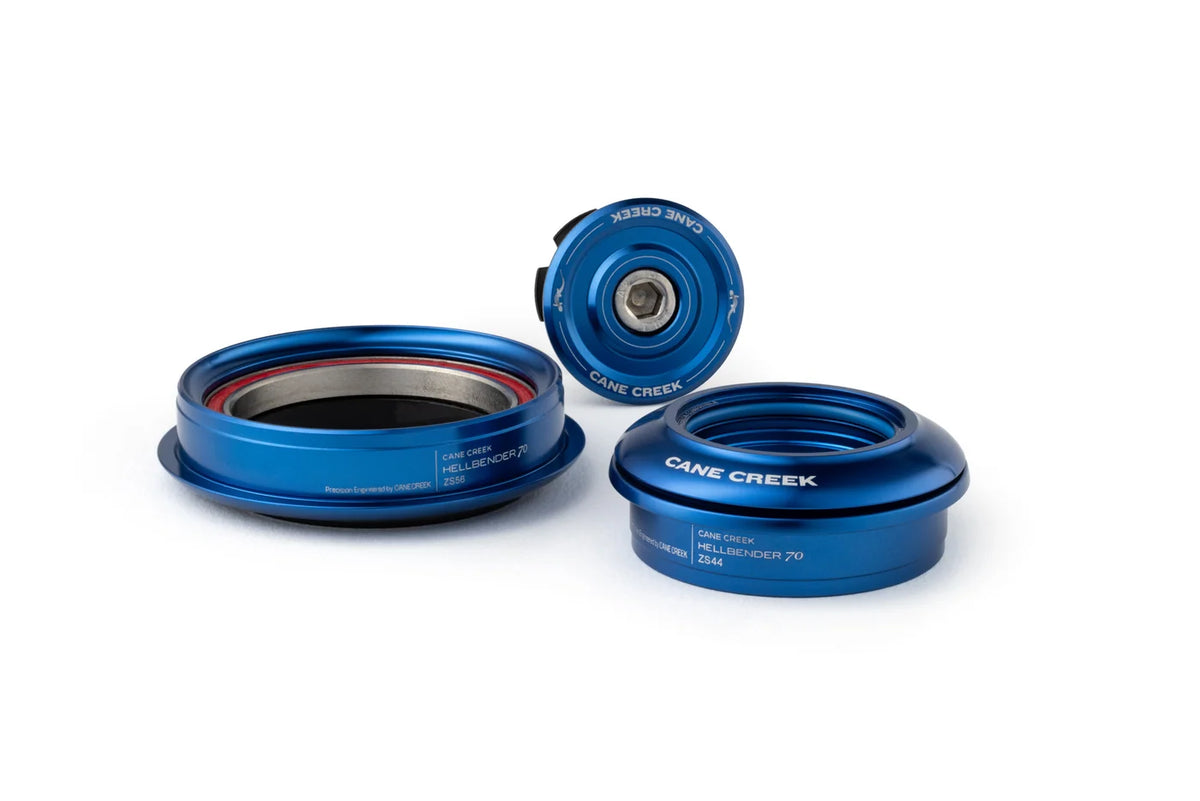 CANE CREEK Hellbender 70 -puoli-integroitu kartiomainen ohjainlaakeri 1"1/8–1,5" ZS44/ZS56, sininen