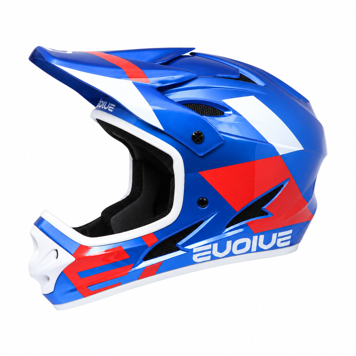 Evolve Storm hjelm blå og rød