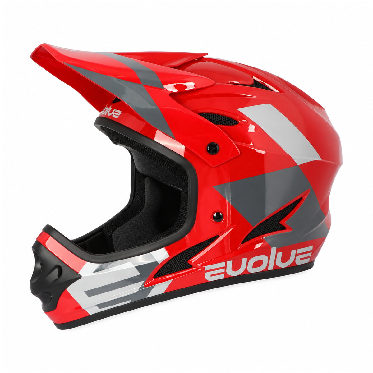 Přilba Evolve Storm červená a šedá