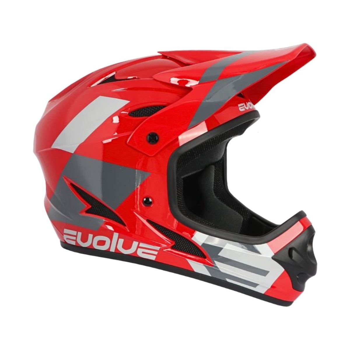Přilba Evolve Storm červená a šedá