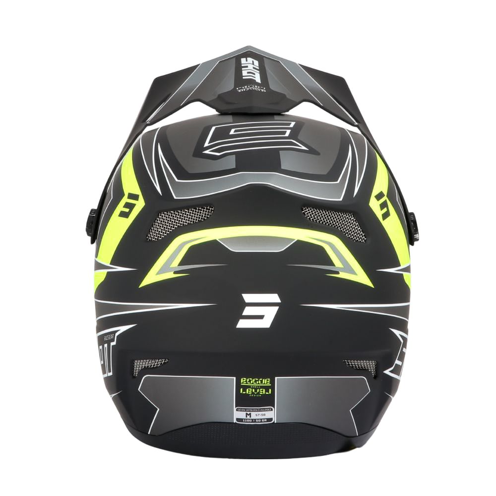 Kask BMX SHOT ROGUE Level Black Neon Yellow Matt