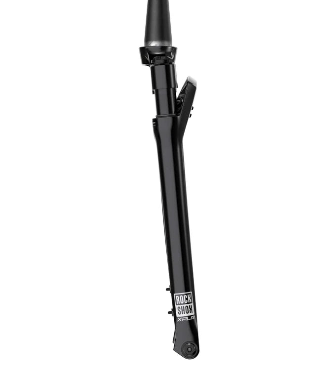 Juoda ROCKSHOX RUDY ULTIMATE RACE DAY 2 700c 12x100mm šakė, 45mm poslinkis