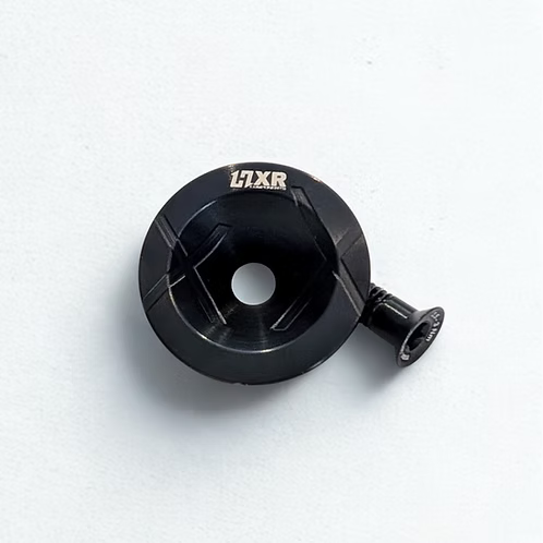 HXR COMPONENTS melns stūres iznesuma vāciņš