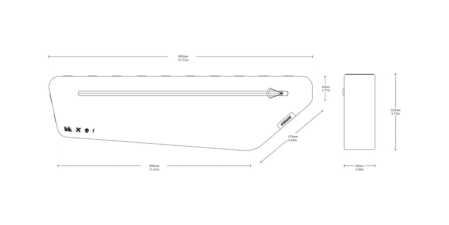 Sacoche de Cadre USWE FRAME TUBE LARGE 3.4 L