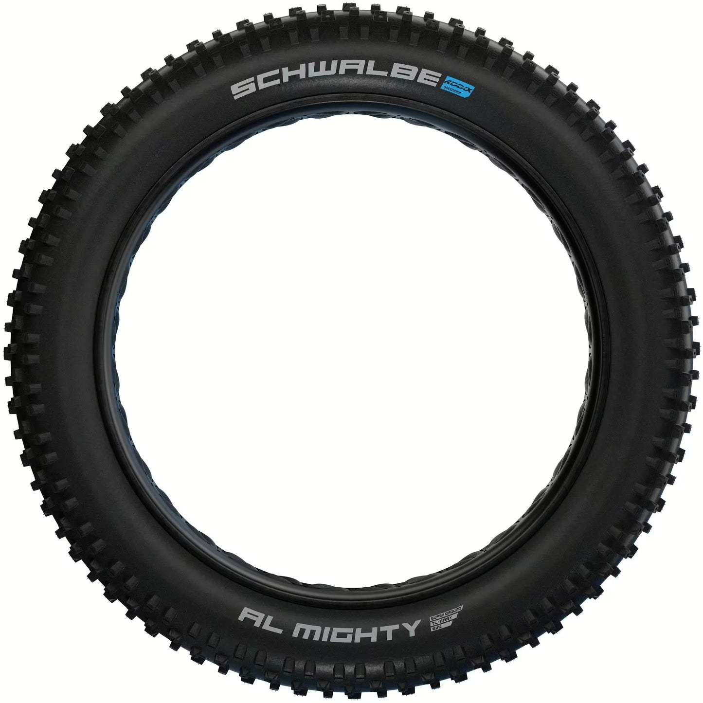 Pneumatika SCHWALBE Al MIGHTY SuperGround Addix 26x4,80 Tubeless Easy, měkká, černá